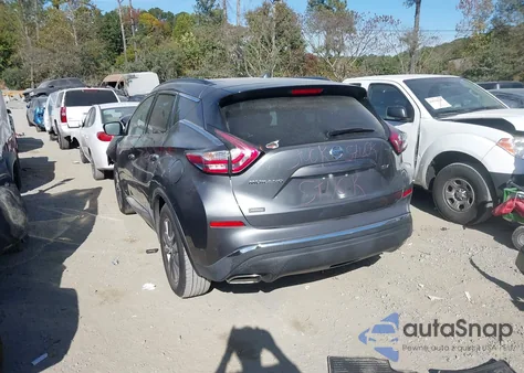 2016 Nissan Murano Platinum/S/Sl/Sv из США, поврежденный, VIN 5N1AZ2MG0GN108043